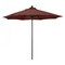 California Umbrella 9' Black Aluminum Market Patio Umbrella, Olefin Terrace Adobe 194061335765 - alternate 1